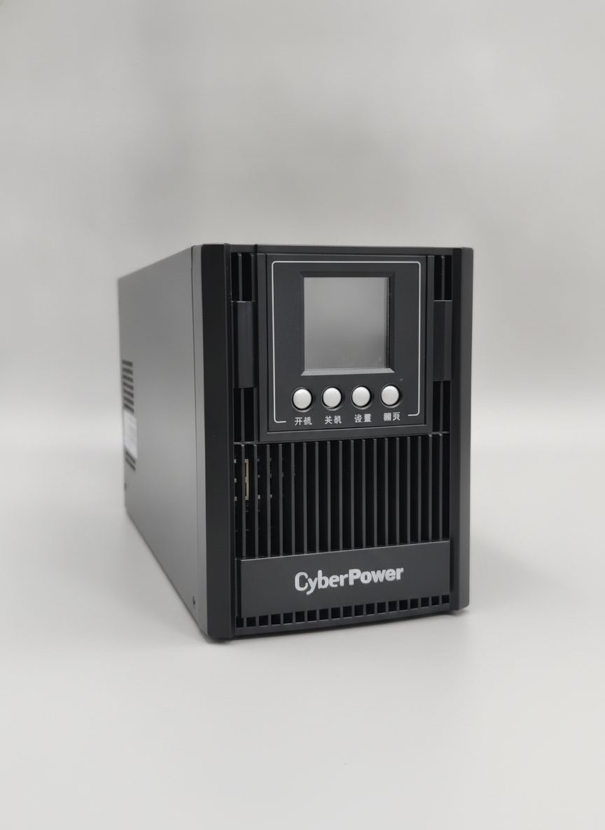 硕天 CyberPower OLS1000EXL 在线式 UPS(实拍,带 LCD 显示)